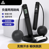 匹克（PEAK） 跳绳专业计数无绳成人钢丝轴承运动体育训练用中考儿童健身器材 【有绳+无绳大球+负重】计数黑灰