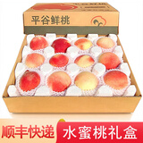 绿养道【顺丰EMS】平谷桃子水蜜桃礼盒装 新鲜水果 北京大桃子 12个装大果（单果6-7两）约7.3斤