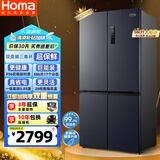 奥马（Homa）欧洲臻品586升大容量一级能效双变频风冷无霜十字对开门四开门双开门家用电冰箱国家补贴586WDH/B
