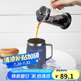 乐扣乐扣（LOCK&LOCK） 遇见咖啡杯保温保冷桌面杯男女办公水杯子475ML蓝色LHC4219NVY