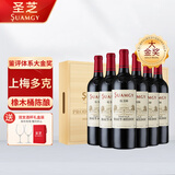 圣芝（Suamgy）G330上梅多克赤霞珠干红葡萄酒 750ml*6瓶礼盒装 聚餐送礼红酒