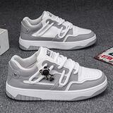 逐升板鞋男2025秋季新款潮流男鞋百搭运动休闲青少年厚底小众潮鞋子男 RF-8110灰色 43
