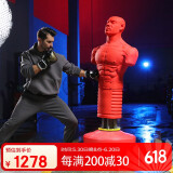 搏克形 假人拳击沙袋家用全人形立式吸盘不倒翁沙包武术散打搏击训练 红色（硅胶材质 底座装水200斤）