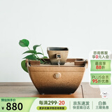 万仟堂（Edenus） 陶瓷流水摆件开业礼创意家居艺术桌面摆件办公玄关送礼日进斗金A