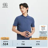 KOLON SPORT/可隆SECO空气POLO 男子户外运动速干防晒抗菌短袖 LHPT4MTT53-BU 蓝色 180/XL