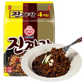 不倒翁韩国进口 炸酱面135g*4袋 不辣方便面 拌面泡面 速食