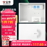 公牛（BULL）弱电箱 多媒体信息箱集线箱塑料配电箱LXR1-32s小箱带GN-A02插座 