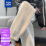唐狮（TonLion）2024女束脚显瘦休闲侧拼卫裤WP 无绒款/冷麻灰/二批 XL 