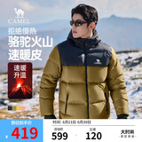 骆驼火山羽绒服1.0男士鸭绒加厚防寒面包服潮款冬季外套M13CR07089