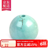 彩荷绿松石圆珠散珠星月金刚菩提绿松石处理隔珠散珠佛珠配件 直径6mm