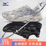 美津浓（MIZUNO）【RACER S】软底轻便运动跑步鞋男女同款缓震透气休闲慢跑鞋 18/脏脏银 38.5 (245mm)
