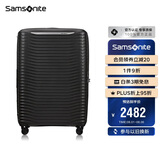 新秀丽（Samsonite）行李箱30英寸拉杆箱简约大波浪箱旅行箱包KJ1黑色托运密码箱