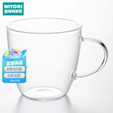 NITORI宜得利家居 带把日式透明茶杯水杯耐热玻璃杯 MC- 04200ml