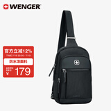 威戈（WENGER）瑞士军刀3.7L斜挎包胸包腰包高端单肩包通勤便携包男