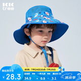 kocotreekk树儿童帽子遮阳大帽檐防晒帽夏季薄款男童女童渔夫双面盆帽