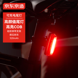 京东京造 W2智能感应自行车尾灯自行车灯后灯公路车夜骑行灯警示灯长方形