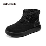 斯凯奇（Skechers）女靴2026加绒保暖中筒靴平底休闲百搭高帮鞋144722