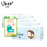 幼蓓（Ubee）芯呼吸系列 纸尿裤 环贴式纸尿裤 尿不湿  轻薄透气 乐友 L 4包 46片