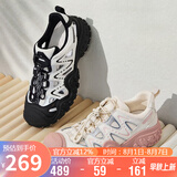 骆驼（CAMEL）丑萌登山鞋女时尚撞色户外休闲鞋 L24S076620 米/银/粉 39