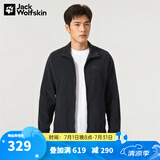 Jack Wolfskin狼爪抓绒衣男秋冬款户外抓绒外套防风保暖加厚抓绒内胆5032751 5032751-6000/黑色 M 175/96A