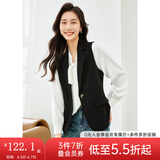 梵希蔓马甲西装外套女外穿小坎肩2025年春秋装叠穿马夹 V8227 黑色 S