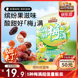 三只松鼠酸甜梅满450g 蜜饯果干西梅干杨梅话梅酸甜混合梅子干休闲零食
