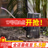 德沃多肥料浇花水壶1.5L长嘴大容量洒水壶带刻度灰色多肉种花种菜细嘴浇水壶