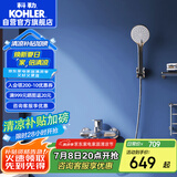 科勒（KOHLER）挂墙式淋浴花洒套装浴缸龙头家用手持花洒淋浴器 28580 带下出水