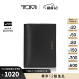 TUMI/途明Nassau SLG男士卡包商务牛皮翻折短款卡包 黑色/01262156DS