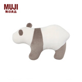 无印良品（MUJI） 微纤维 动物靠垫 家纺 抱枕 象牙色小/熊猫 32.5*48.5cm