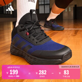 adidas OWNTHEGAME 2.0团队款实战运动篮球鞋男子阿迪达斯官方   黑/蓝   43