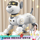 普兽儿童玩具1-3-6岁机器狗益智玩具男孩3-6岁宝宝玩具女孩生日礼物 【编程智能跟随+触摸互动】金色