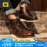 CAT卡特马丁靴工装鞋男鞋新复古回潮机车靴P7049/P712950/P712947 深棕P712950 42