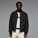 CHINISM CH赤尘基础款飞行员夹克外套男士秋冬加厚棉衣美式复古情侣棉服 黑色 L