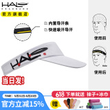 HALOHDBAND美国HALO空顶帽马拉松跑步帽子运动防晒吸汗导汗止汗帽男女遮阳帽 白色黑LOGO-防紫外线50+