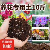 花卉营养土花泥养花土兰花土壤种植土椰砖月季玫瑰栀子专用肥料 营养土10斤【花卉专用】