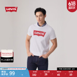Levi's李维斯情侣美式宽松印花时尚简约舒适潮流纯棉圆领短袖T恤 白色 002A0-0000 XL