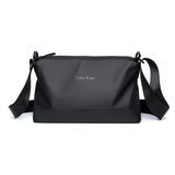 男士出门便携包大容量斜挎包单肩包男休闲运动潮牌背包防泼水出行 【轻奢黑】8876#