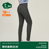 松山棉店【自由穿小暖羊打底裤】保暖打底裤女含羊毛可外穿高腰大码保暖裤 单裤-深灰 XL (女士170)