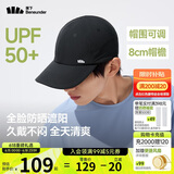 蕉下（beneunder）棒球帽子男夏季鸭舌帽遮阳帽防晒帽女太阳帽户外高级感运动百搭黑