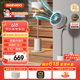 大宇（DAEWOO）【性价比款】落地氛围灯空气循环扇12档立式电风扇轻柔音直流变频小型空调扇 国家补贴 F30S
