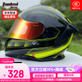 Tanked Racing坦克摩托车头盔T127全盔国潮安全帽3C机车双镜片电动车防风男女 黑色战斧 XXXL（适合头围60-61cm）