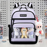 Edison中学生书包高中护脊减负背包二次元DIY潮流百搭双肩包痛包2569-5