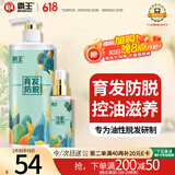 霸王育发防脱洗发水洗护套装洗发液468ml+毛囊滋养液98ml礼盒装