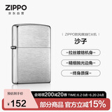 ZIPPO打火机之宝防风煤油 沙子-拉丝镀铬 生日礼物送老公送男友 单机