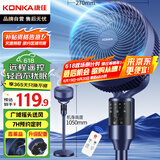 康佳（KONKA）空气循环扇电风扇家用风扇遥控台式摇头小风扇立式换气扇轻音电扇节能交流定频落地扇KXHS-1801E-P