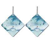 和流香车载香片汽车香薰挂件车内香水车用固体香氛吊坠淡香男女士除异味 蓝款：5片-柑橘之恋（柑橘味）