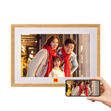 KODAK柯达 1005P 数码相框10.1英寸可充电触屏高清电子相册显示屏照片视频播放器 木色