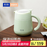 哈尔斯保温壶茶水分离焖泡杯办公室焖泡壶316L不锈钢泡茶壶 绿色880ml  