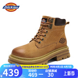 Dickies男士马丁靴高帮时尚男靴工装靴情侣靴男 70A土黄 42 -男款 